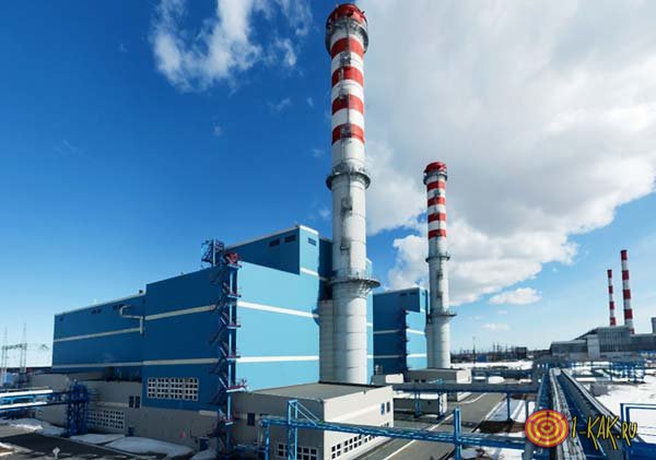 Электростанция в Сургуте вырабатывает ток