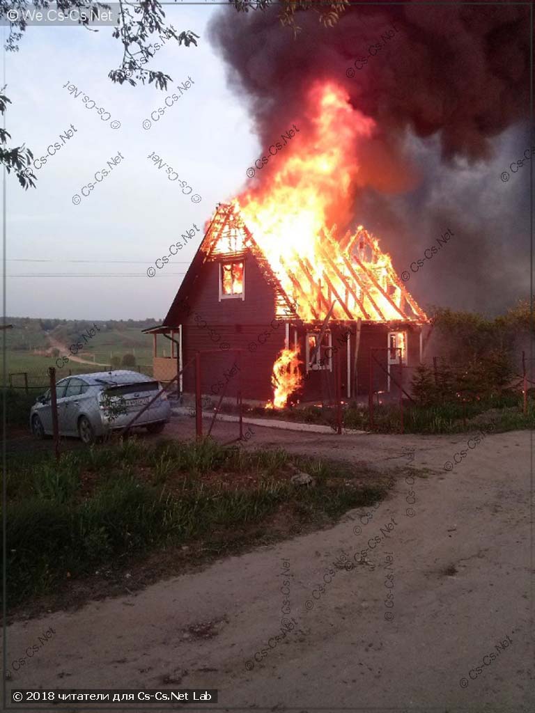 Дом пользователя Belaal в момент пожара из-за возгорания СИПа в счётчике