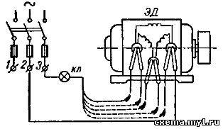 Как определить начала и концы фаз обмотки асинхронного двигателя