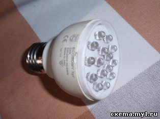 Самодельный светильник из светодиодной ленты
