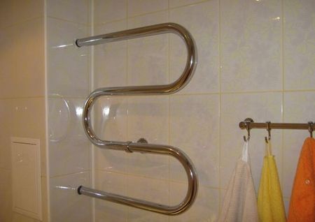 Как установить полотенцесушитель в ванной
