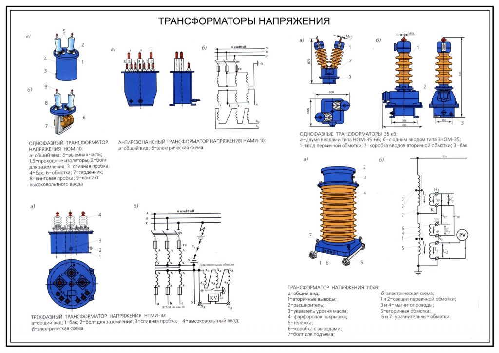 Подключение трансформатора напряжения