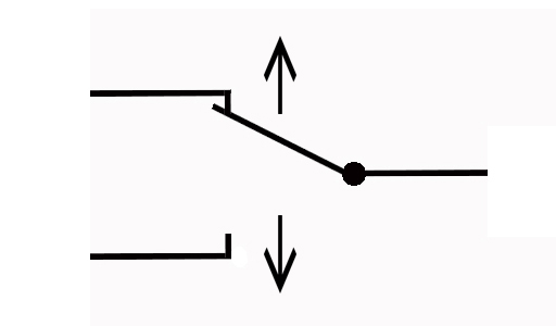 Электрическая схема двухпозиционного переключателя