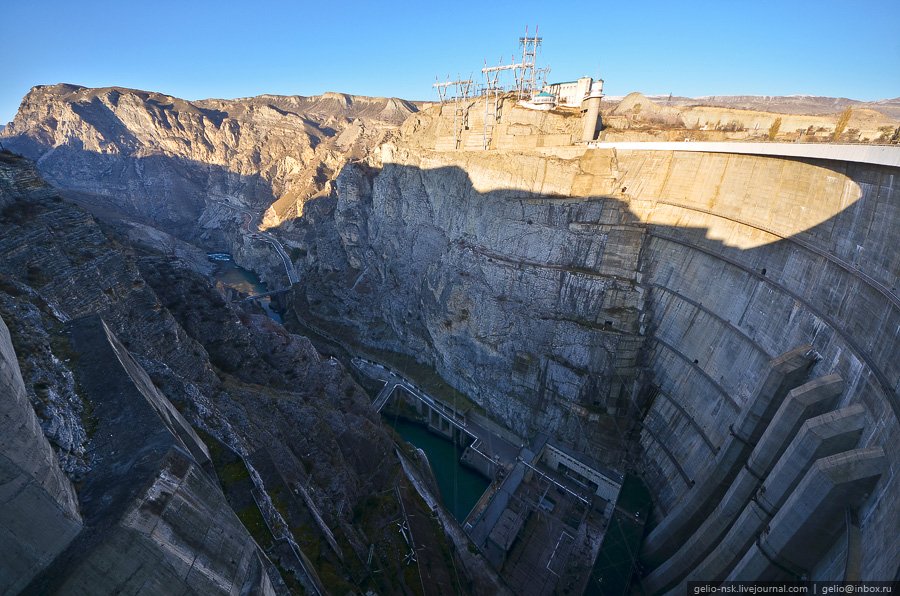Чиркейская ГЭС — самая высокая плотина в России