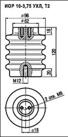 Изоляторы опорные ИОР-10-3,75 УXЛ, Т2