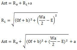 Формула расчёта Ast трёхопорного погрузчика