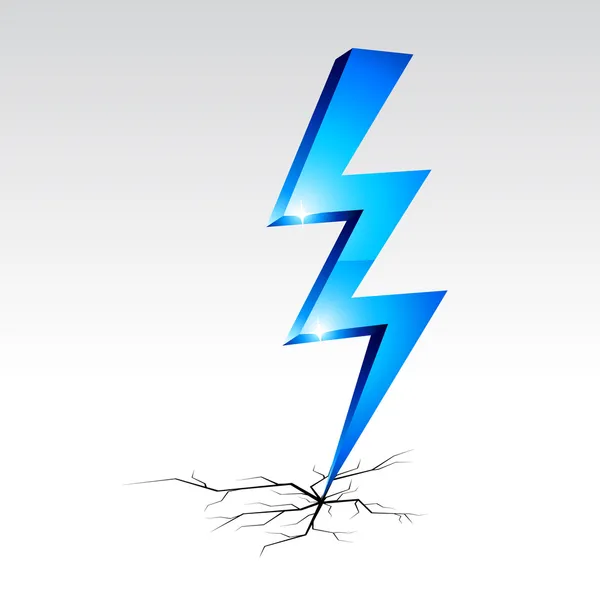 Символ предупреждения электричества — стоковый вектор