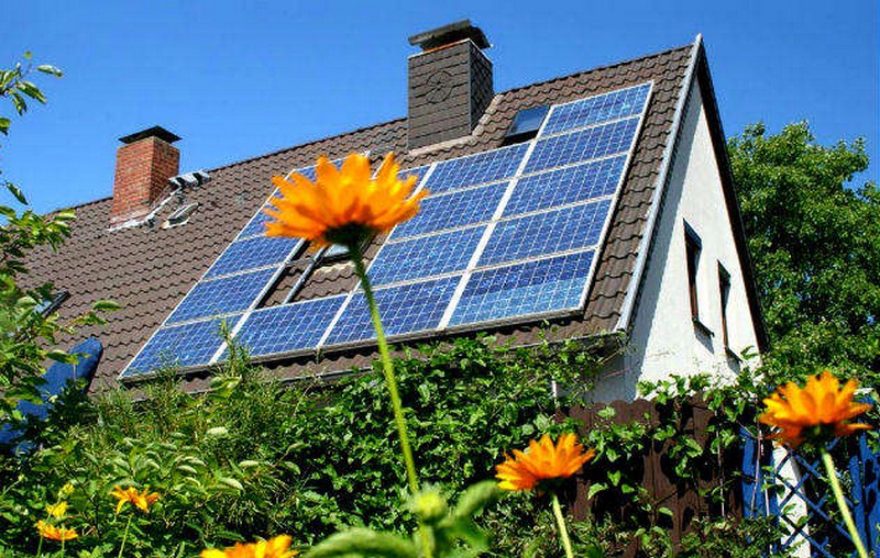 Солнечные батареи для дома на крышу фото